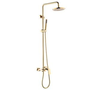 Gold color shower faucet