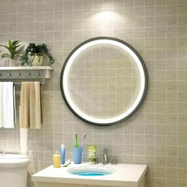 Dressing mirror w/LED CY0001 - Black