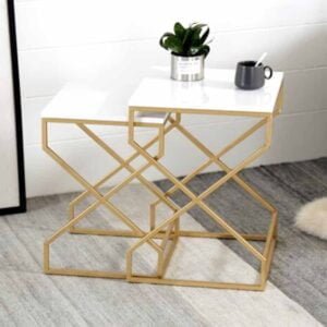 Metal End Table 400x650mm-Gold (CY2006)