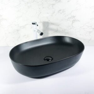 Wash Basin Counter Top Matt Black Color