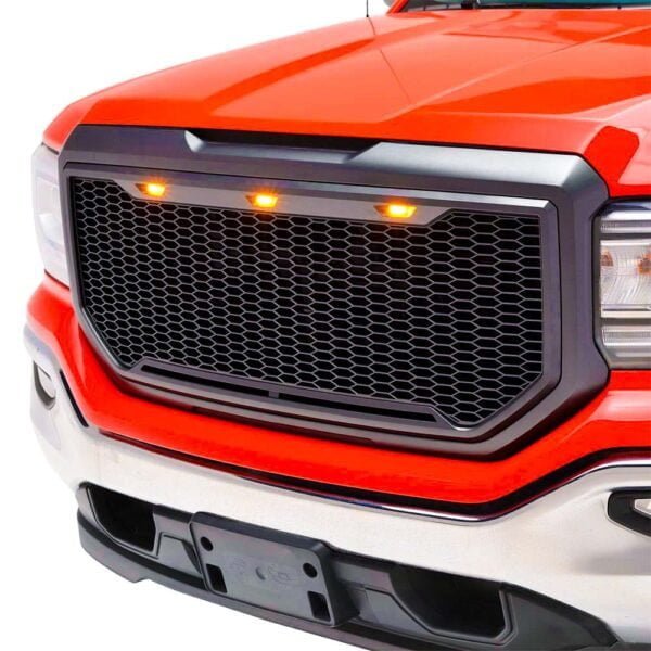 GMC Sierra Front Grill Black Color