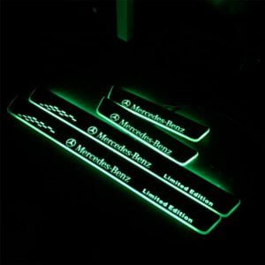 LED Moving Door Scuff Plates LED Car Door Sill Plate Light Landcruiser