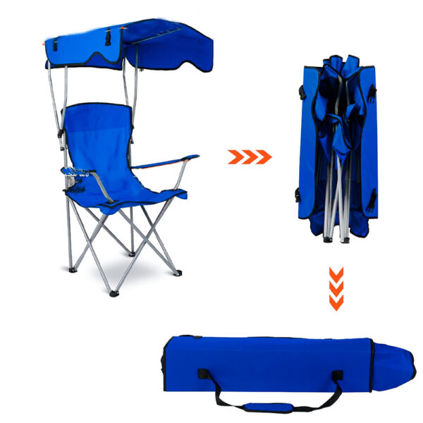 Portable Folding Picnic Chair with Canopy