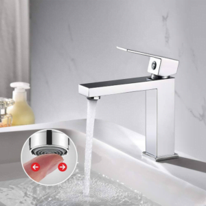 Modern Commercial Vanity Basin Mixer chrome color