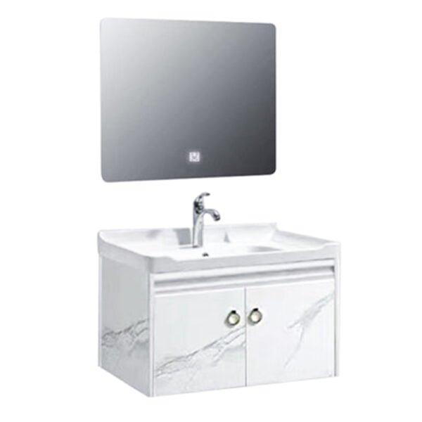 Vanity Bathroom Cabinet Artificial Marble White color