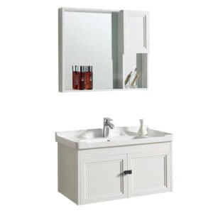 Vanity Bathroom Cabinet Wall Mount White Color