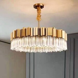 Luxury Round Chandelier Gold Color