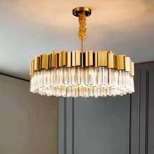 Luxury Round Chandelier Gold Color
