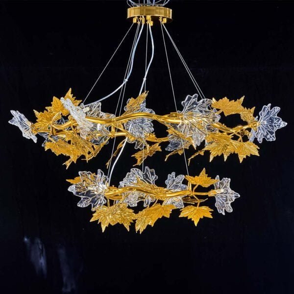 Postmodern LED Glass Chandelier Light - OMG0828 (D100+D600)