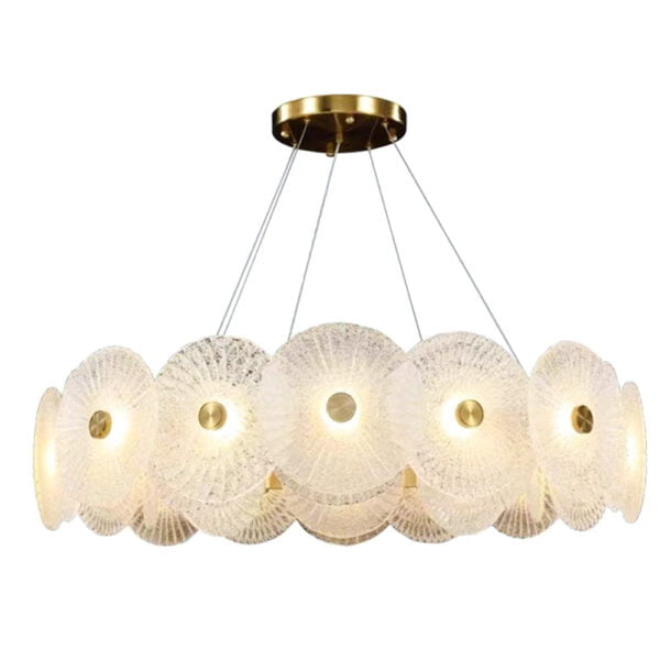 Luxury Round Hanging Light Gold Color