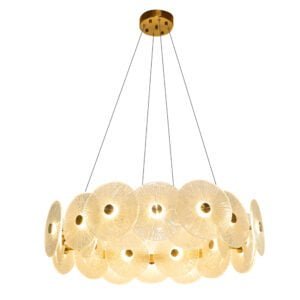 Luxury Round Hanging Light Gold Color