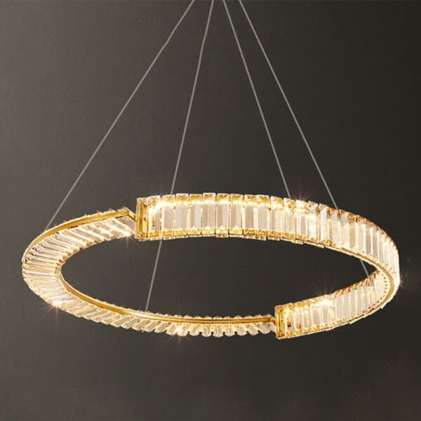 Luxury Ring Hanging Light Gold Color