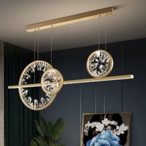 Luxury 3 Head Hanging Light Gold Color