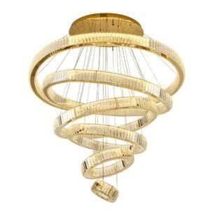 Hanging-lights-6rings Gold Color