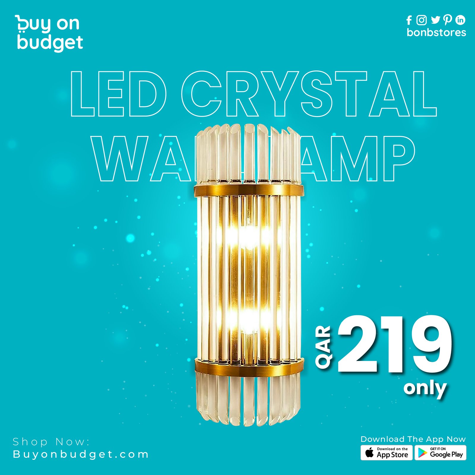 Modern Luxury Classic Vintage Wall-mounted LED Crystal Wall Lamp - 88037W (E14x2)