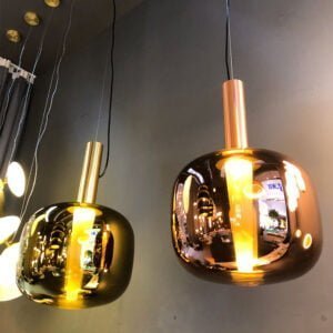 Luxury Glass Pendant Lamp Gold Color