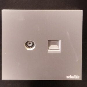 Schalter TV Data Socket-Silver Color