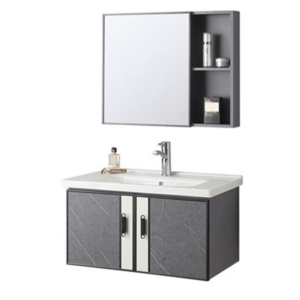 Vanity Bathroom Cabinet Grey Color