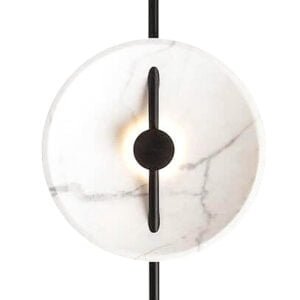 Luxury Marble Round Wall Lamp White Color