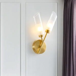Luxury 2 Tube Wall Lamp Gold Color