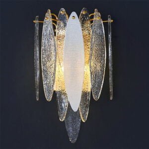 Luxury Oval Wall Lamp Gold Color