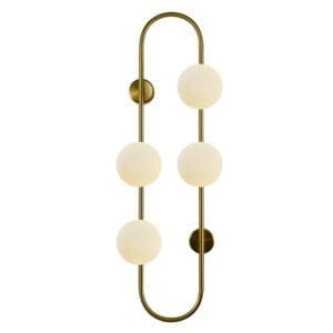 Luxury 4 Ball Light Wall Lamp Gold Color
