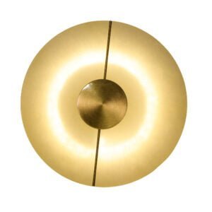 Luxury Disc Round Wall Light Gold Color