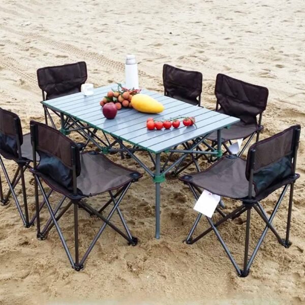 Aluminum-Alloy- Mountain-Outdoor-Folding-Table-With-Chair-55890