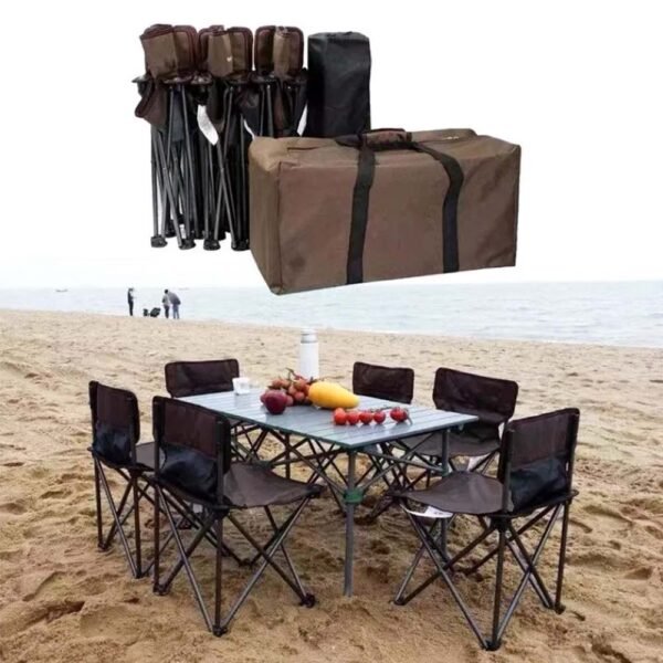 Aluminum-Alloy- Mountain-Outdoor-Folding-Table-With-Chair-55890