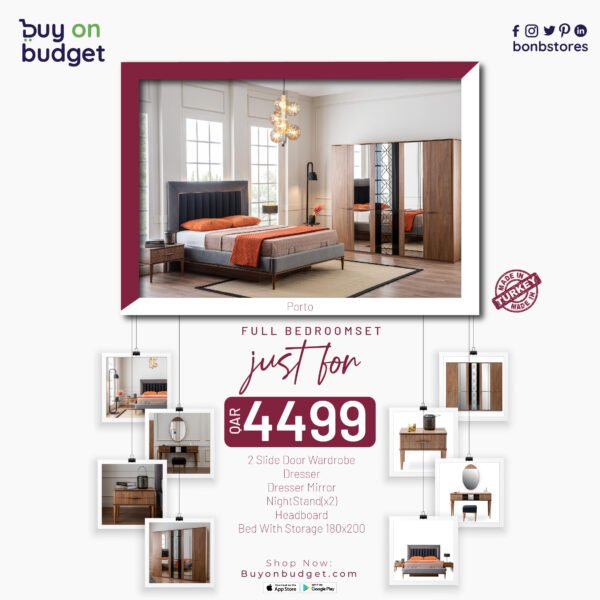 Full Bedroom Set - NISH 6951 (Porto)