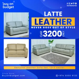 Full Leather Sofa Set - 6001(2+3 seater)
