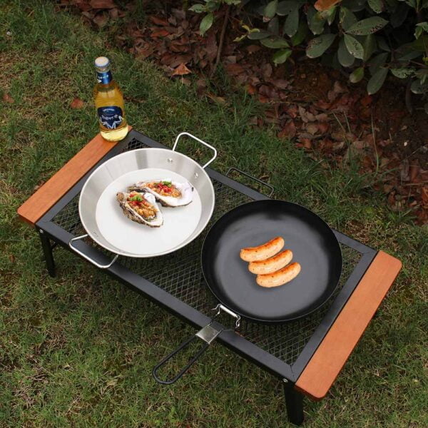 Outdoor-Anti-scalding-Wooden-Handle-Camping-Barbecue