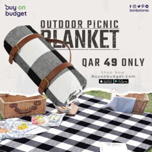 Outdoor Picnic Blanket - (Black)