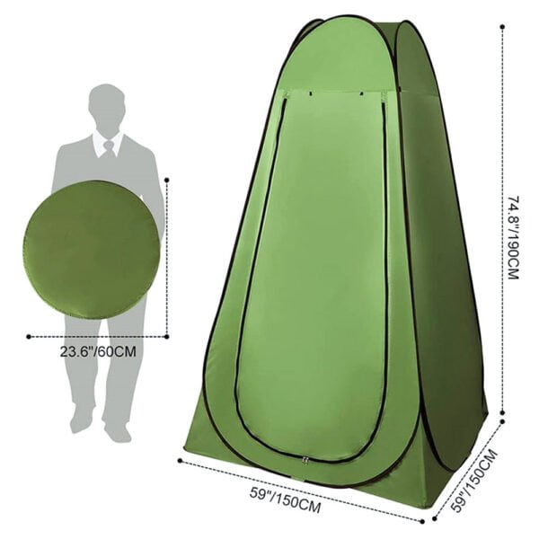 Toilet-Tent–YFT-190CT-Dark-Green