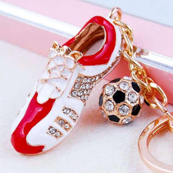 World Cup 2022 Qatar 3D Stainless Steel Sneaker Keychain Mixed Colors