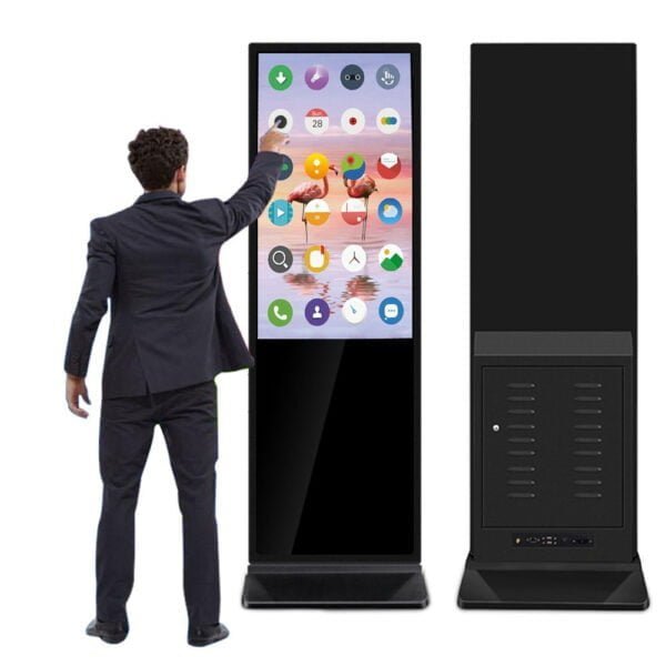 32 Inch floor stand touch screen display