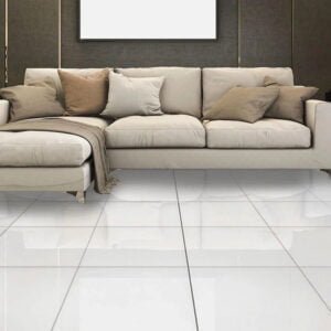 600*600 plain white floor tiles