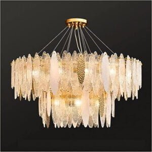 Double Circle Luxury Pendent Lamp Warm WHITE Color