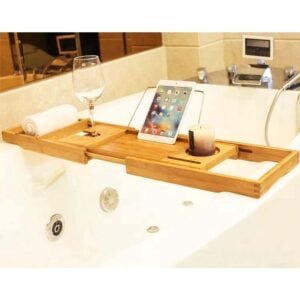 Bath Caddy Tray Wood Color
