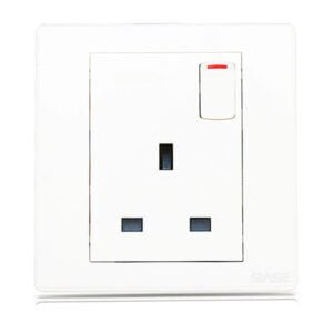 Switched Socket Grey Panel