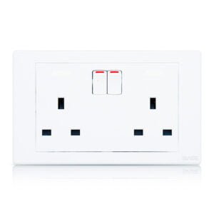 2- Gang Switched Socket Gold Panel
