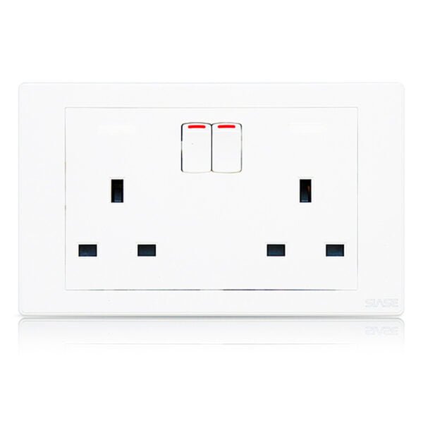 Switched Socket Grey Panel