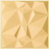 3D PVC Wall Panel Matt Gold Color