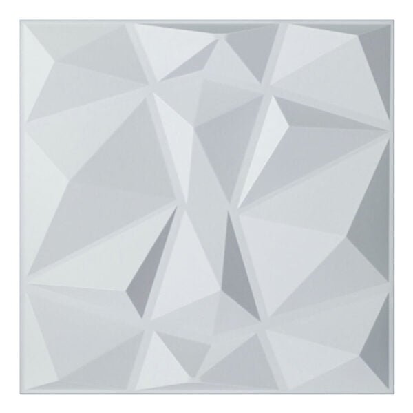 3D PVC Wall Panel Matt Silver Color