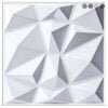 3D PVC Wall Panel Matt White Color