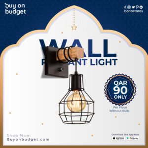 Indoor Vintage Dimmable Metal Cage Retro Wall Pendant Light - VB-21 (150MM)