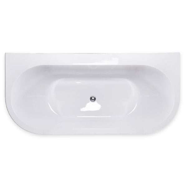 Acrylic Bath Tub with Brass Faucet & Drainage - (80x170x58MM) C-492-17CL