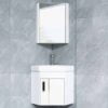 Aluminum Vanity Bathroom Cabinet White Color