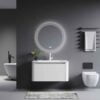 Aluminum Vanity Bathroom Cabinet White Color