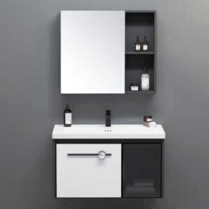 Aluminum Vanity Bathroom Cabinet Black&White Color